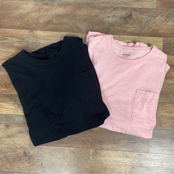 2 Old Navy XL Tall Soft Washed Tee Shirts- Black and Pink- Size XL Tall - Picture 13 of 13